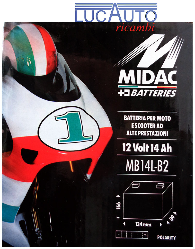 MIDAC MB14L-B2 12 VOLT 14 AH